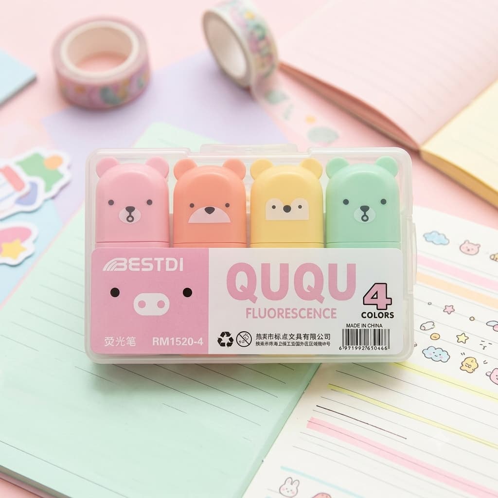 QUQU Bear Highlighter Set