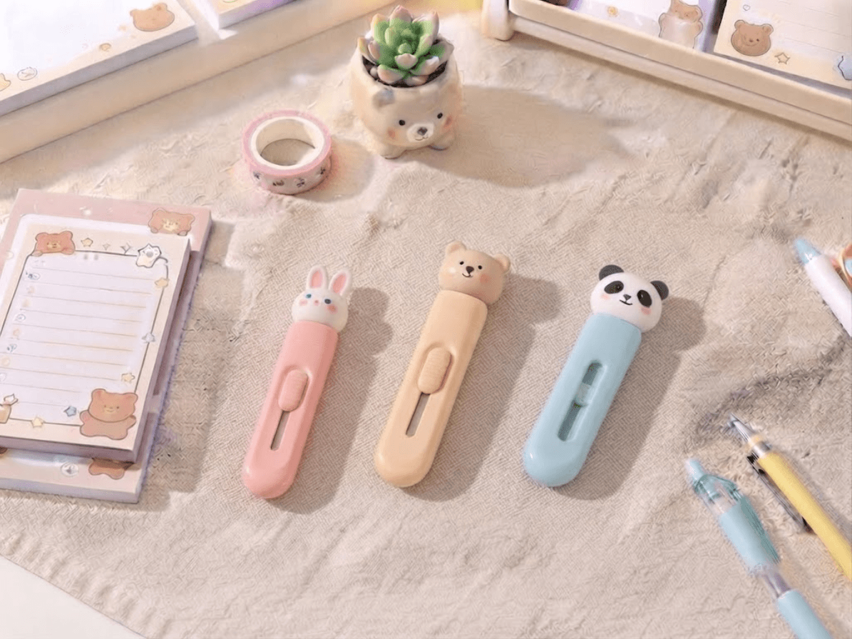 Dingli Pro Series Kawaii Teddy Bear Mini Utility Cutter