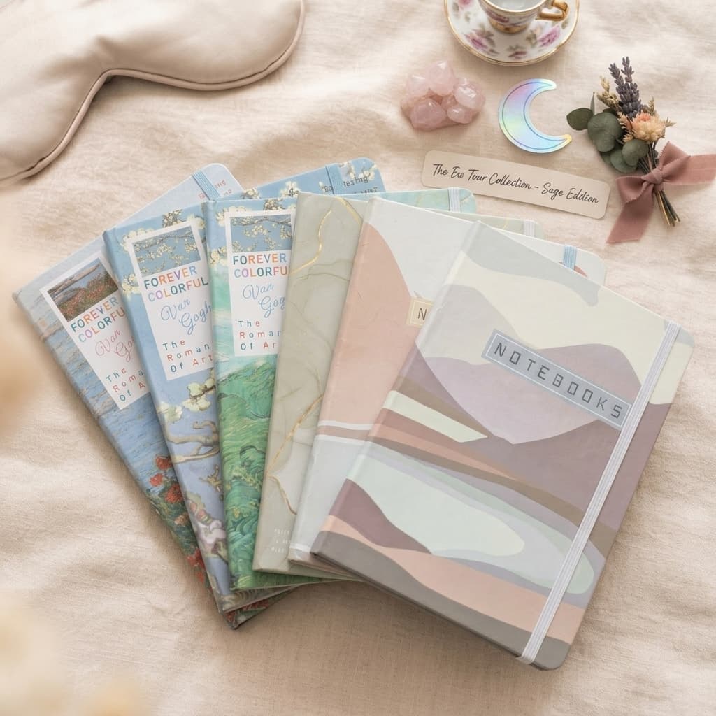 Cover of A5 Hardcover Journaling Elastic Notebooks by cameli co.